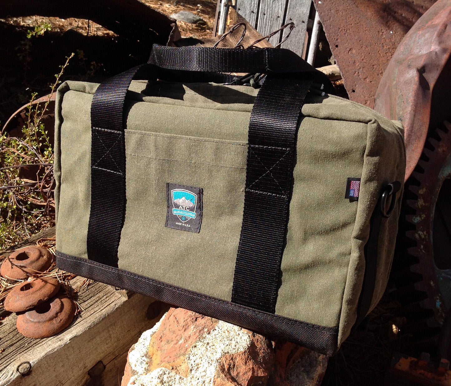 Handmade in Colorado USA, Recovery Bag, Green