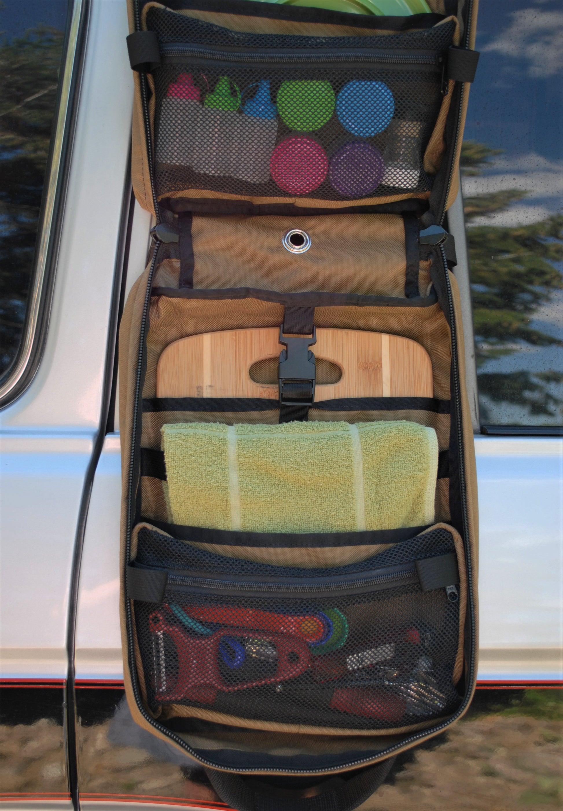 Handmade in Colorado USA, Camp Kitchen, Kitchen Bag, Interior