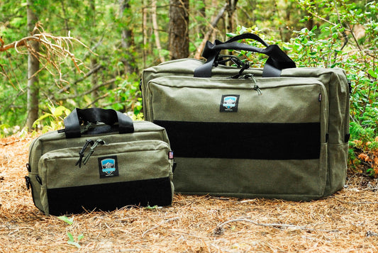 Handmade in Colorado USA Gear Bags, Travel Bags, Waxed Canvas