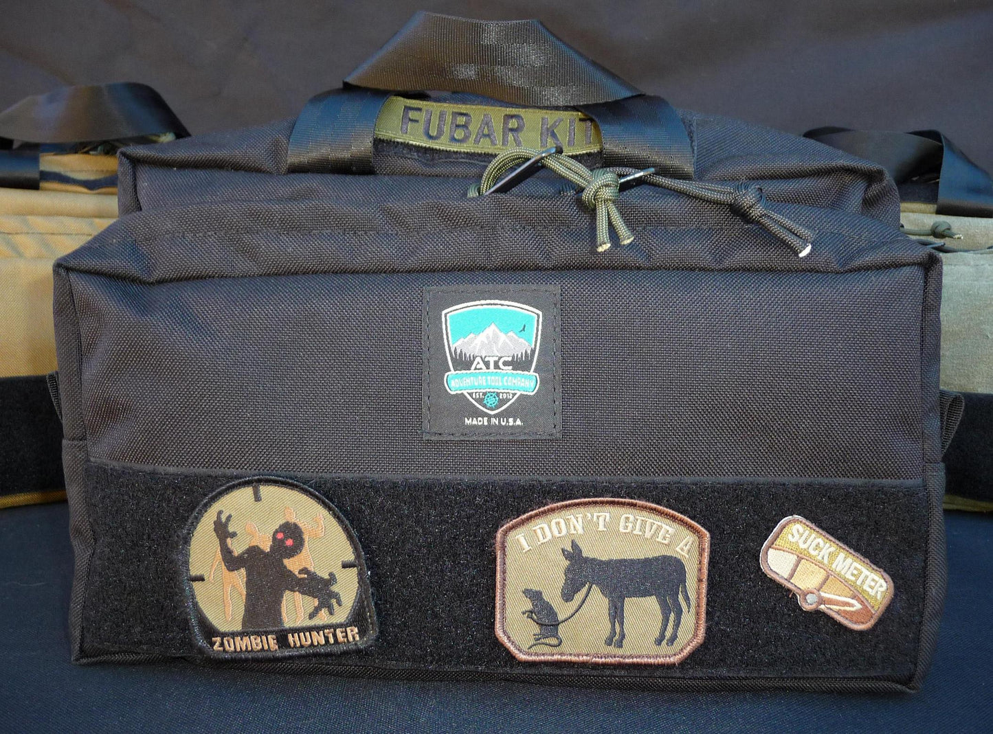 Handmade in Colorado USA Gear Bags, Travel Bags, Tactical Bags, Black Nylon