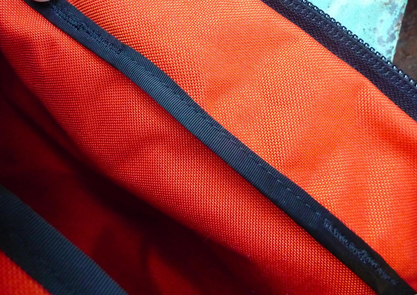 Handmade in Colorado USA Gear Bags, Travel Bags, Orange Nylon Interior
