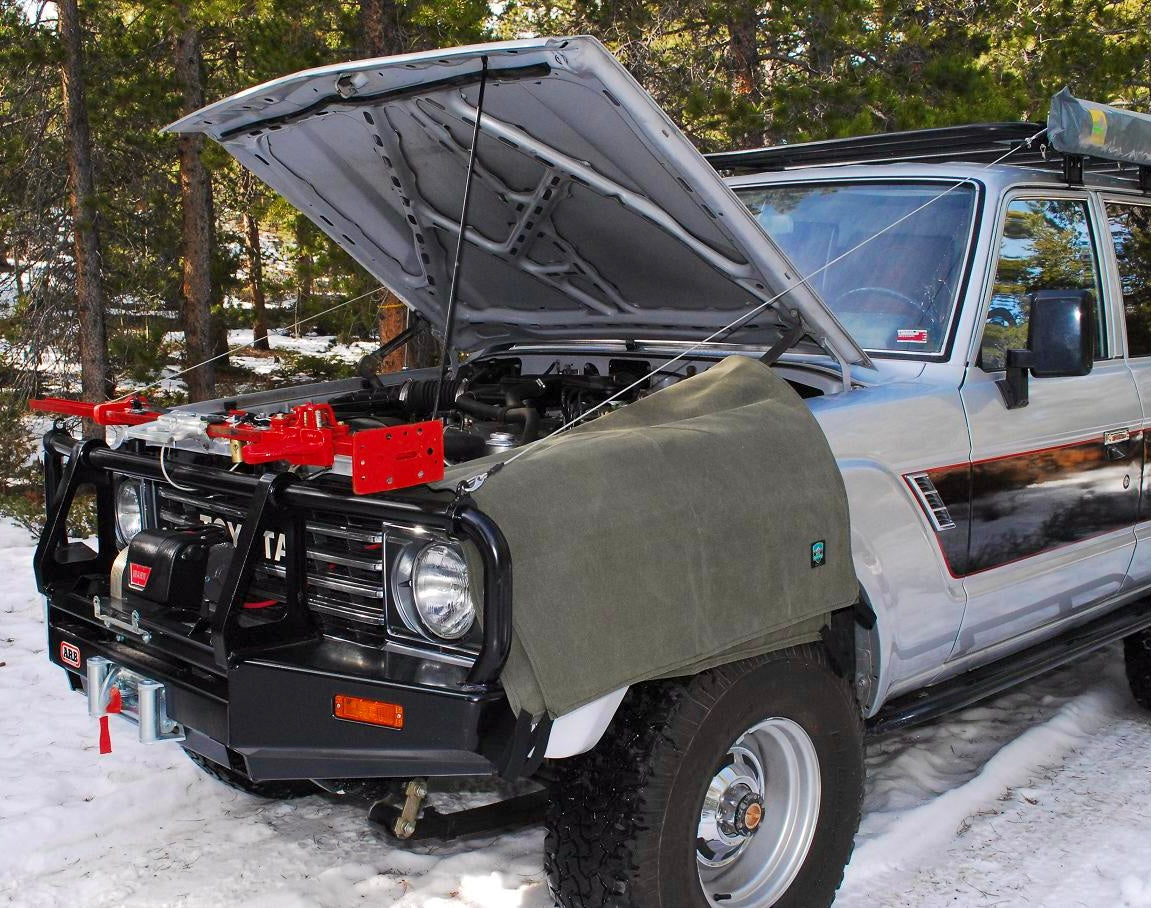 Handmade in Colorado USA Utility Tarpaulin, Waxed Canvas, for Vehicle Use