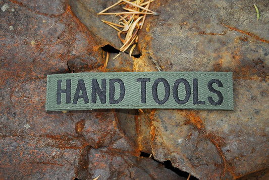 Made in USA, Military Name Tapes, Green Canvas