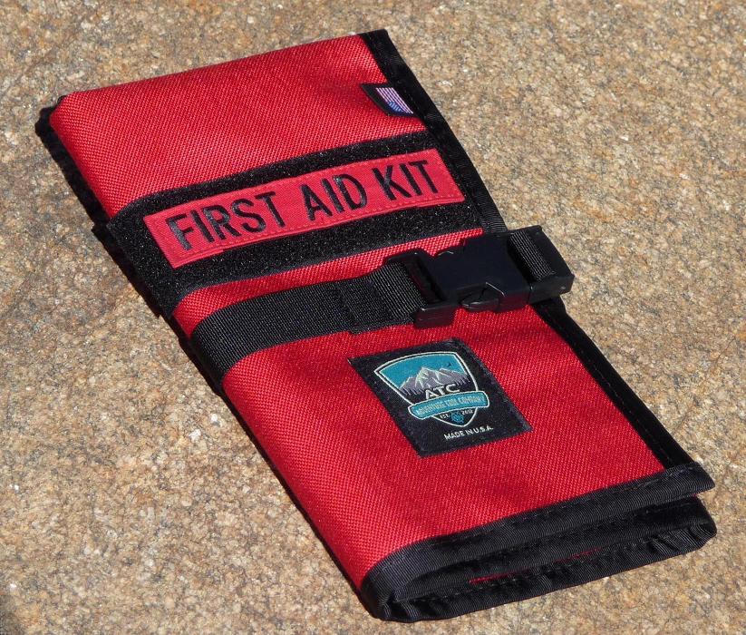 Handmade in Colorado USA, First Aid Kit, FirstAidRoll, Red