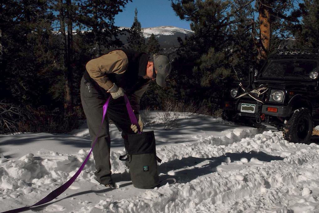 Handmade in Colorado USA, Recovery Bag, Tow Strap Throw-Bag