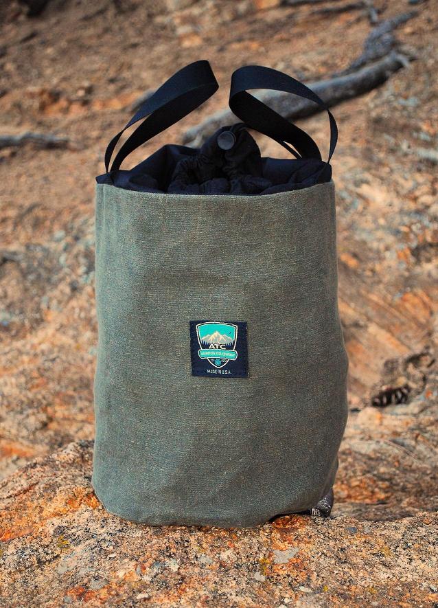 Tow Strap Throw-Bag- Waxed Canvas