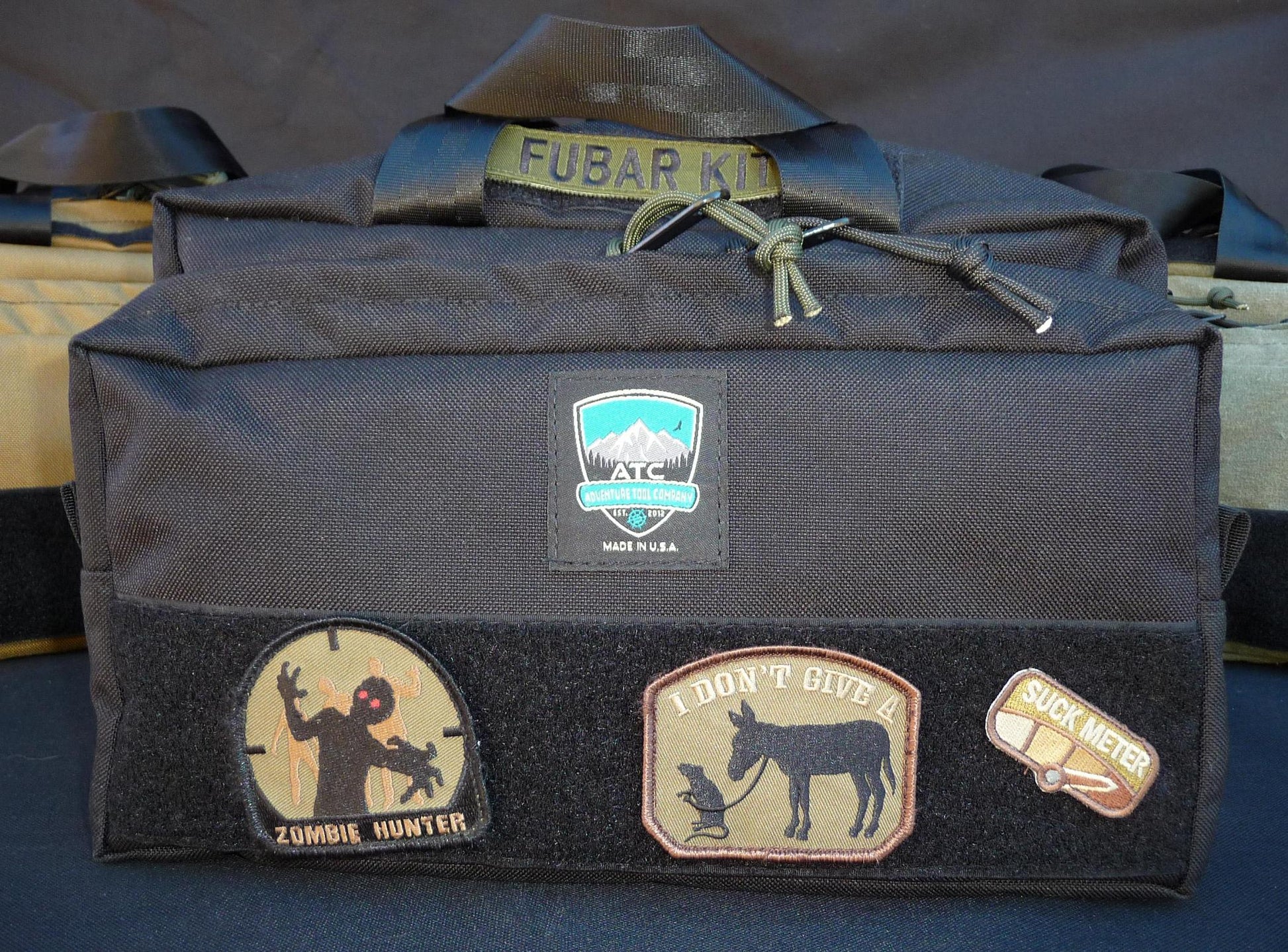 Handmade in Colorado USA Gear Bags, Travel Bags, Tactical Bags, Black Nylon
