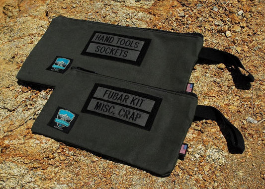 Handmade in Colorado USA Tool Pouches, Waxed Canvas