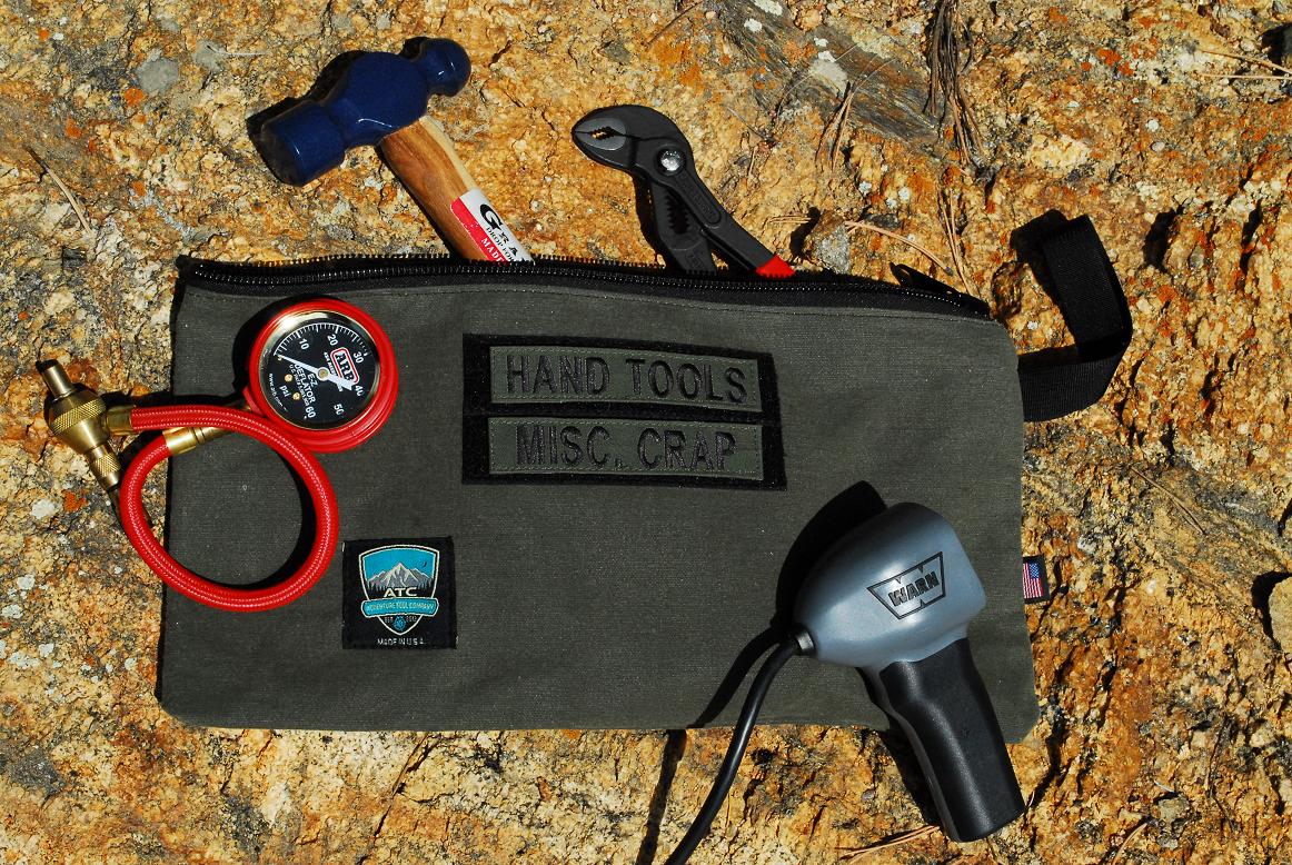 Handmade in Colorado USA Tool Pouch, Waxed Canvas