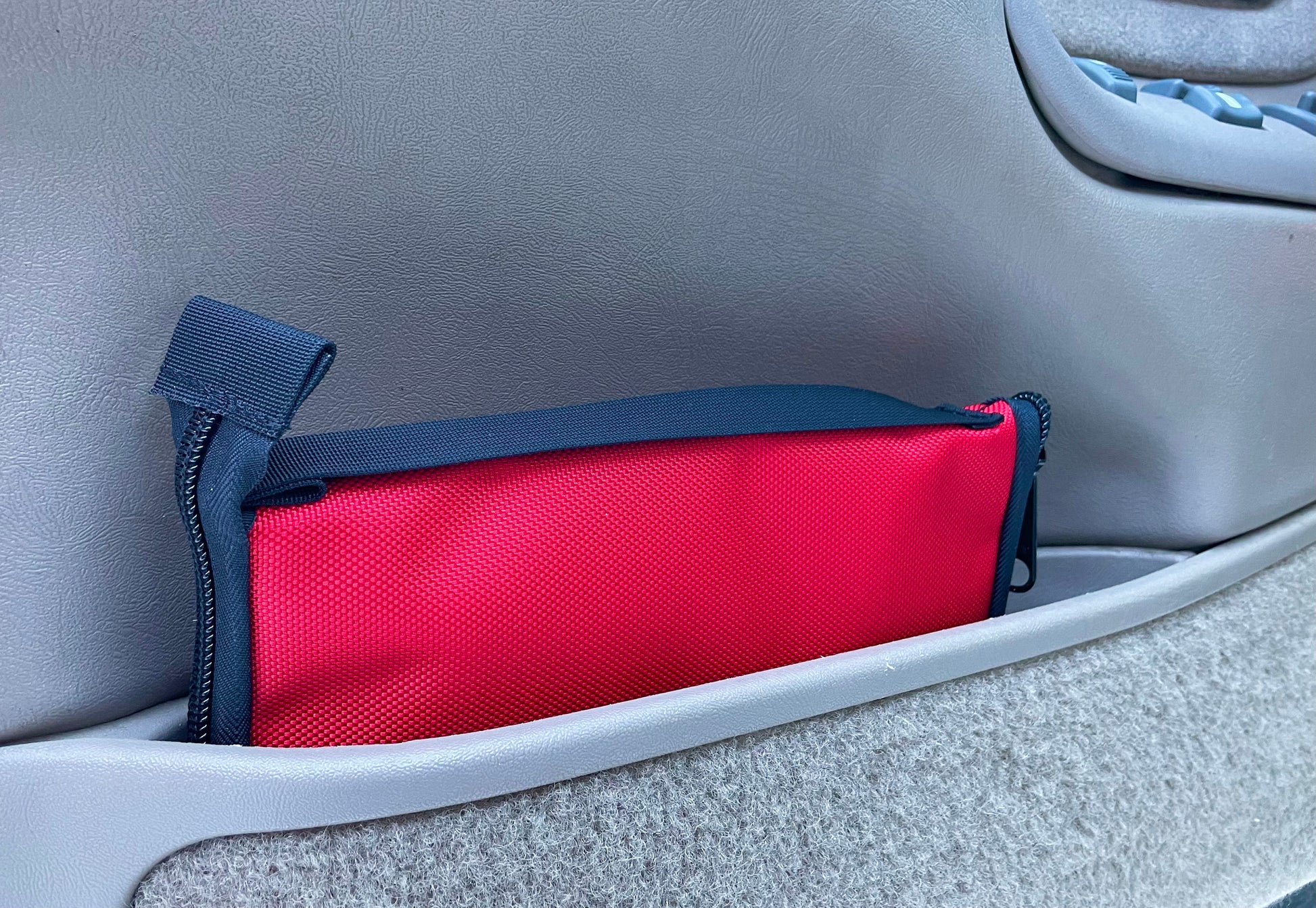 Handmade in Colorado USA, The Mini Small Tool Organizer for Vehicles, Red 1680 Ballistic Nylon